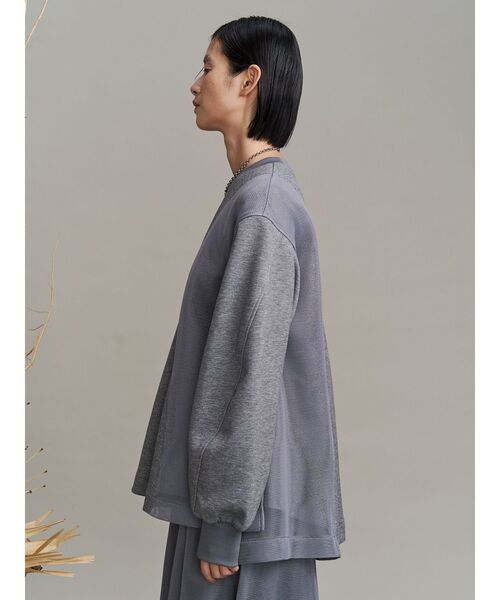 UN3D.（アンスリード） tシャツ PANEL DOUBLE FACE MESH TOP / パネル