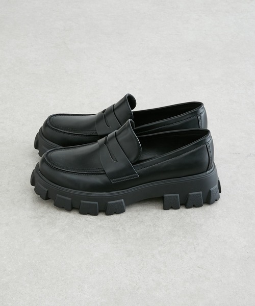 「Lui's」 ローファー 42 ブラック メンズ_画像7