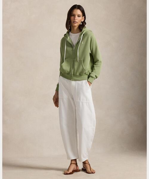 【美品】ポロラルフローレン　フリース　フルジップ　フーディ　レディース　M フリース フルジップ フーディ（パーカー）｜POLO RALPH LAUREN（ポロ