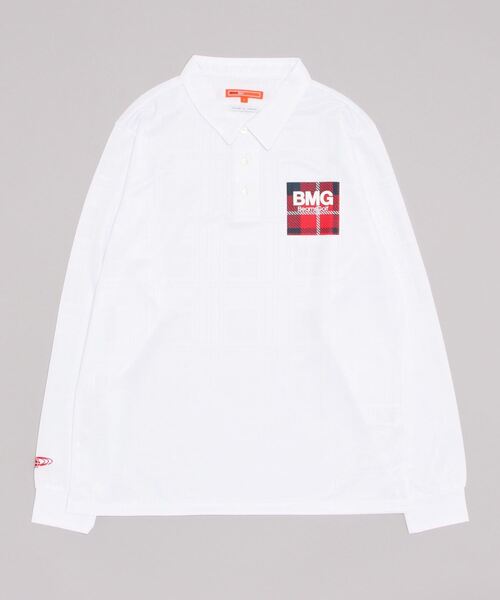 BEAMS GOLF（ビームス ゴルフ） 長袖ポロシャツ MEDIUM ホワイト