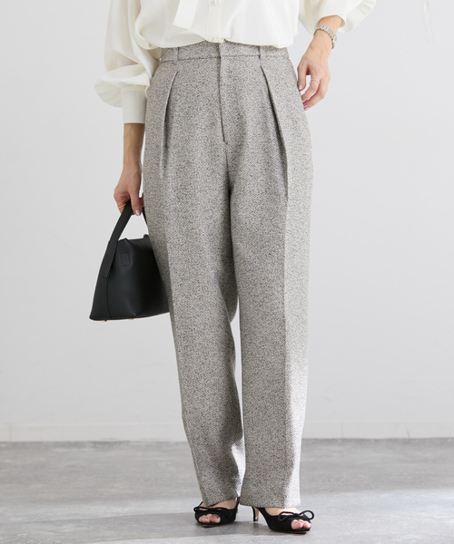 IENA（イエナ） スラックス パンツ ＆NAVY ツイーディーパンツ