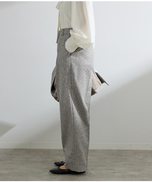 IENA（イエナ） スラックス パンツ ＆NAVY ツイーディーパンツ