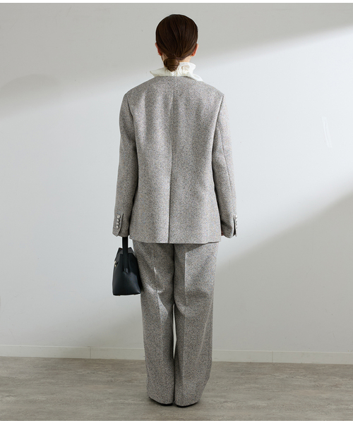 イエナ　パンツ IENA（イエナ） スラックス パンツ ＆NAVY ツイーディーパンツ