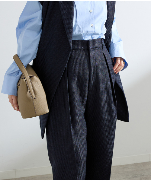 IENA（イエナ） スラックス パンツ ＆NAVY ツイーディーパンツ