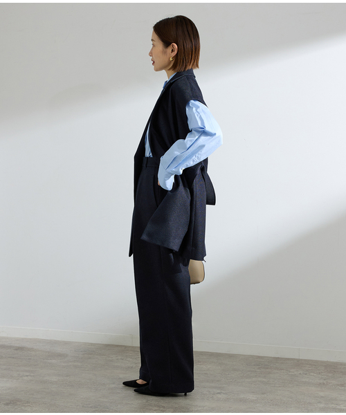 IENA（イエナ） スラックス パンツ ＆NAVY ツイーディーパンツ