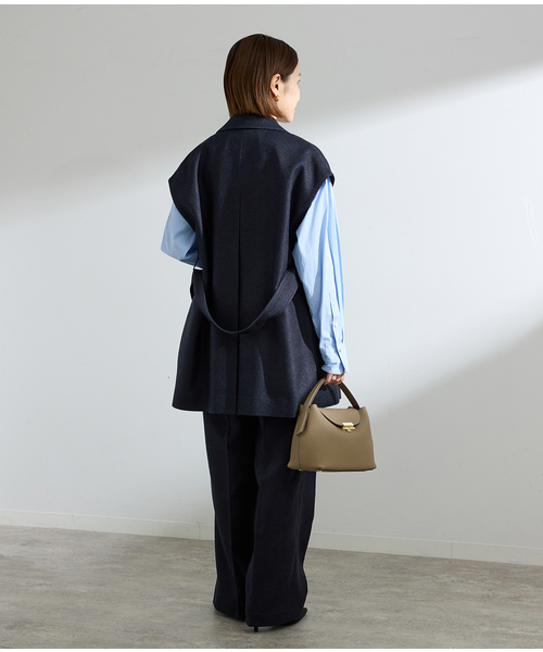 IENA（イエナ） スラックス パンツ ＆NAVY ツイーディーパンツ