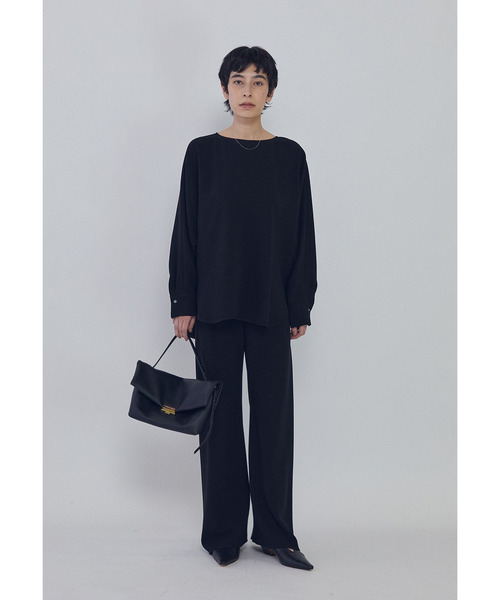 パンツ ダブルクロスバイヤスパンツ レディースの画像