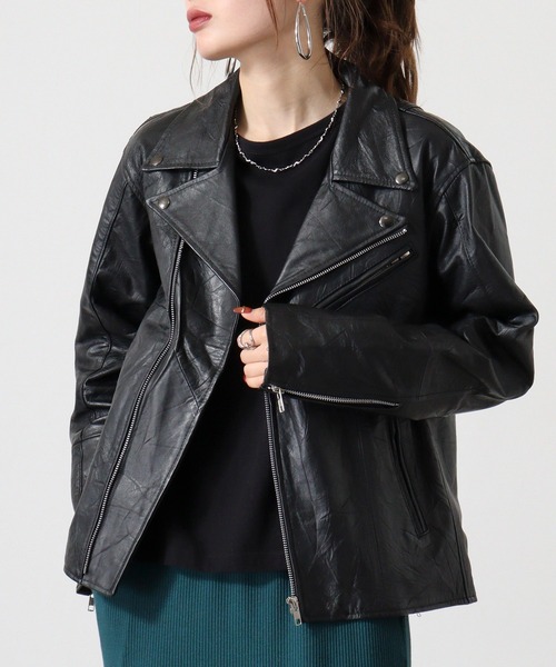 PRODUCTプロダクト　ライダースジャケット レザージャケット 本革リプロダクトレザージャケット│秋冬 メンズ アウター レザー