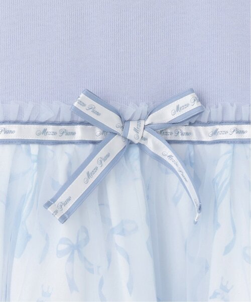 mezzo piano ワンピース バレエ柄 ドッキングワンピース キッズ 子供服