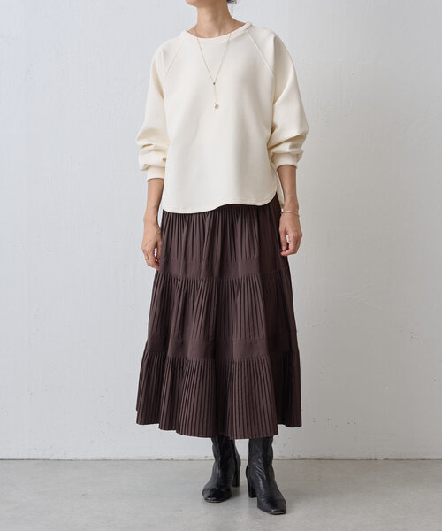 「BEARDSLEY」 長袖カットソー FREE アイボリー レディース_画像2