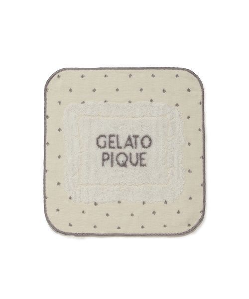 gelato pique（ジェラートピケ） ハンカチ 「WhiteDay」ピローモチーフ