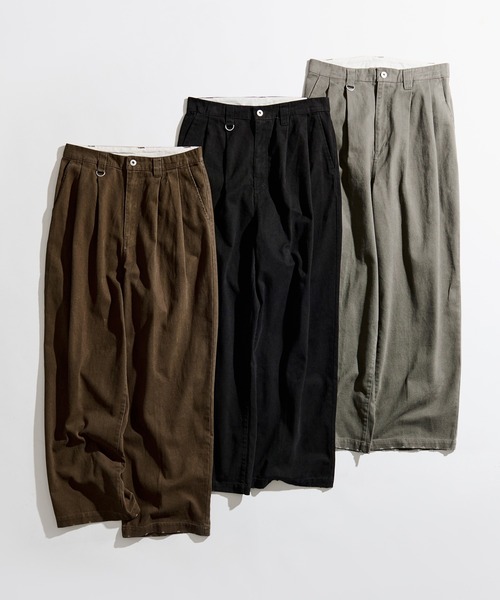 「WETTEMPT」 パンツ SMALL ダークオリーブ メンズ_画像6