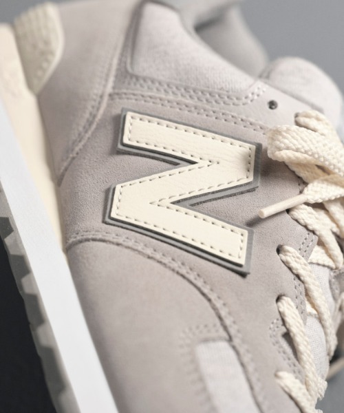 「New Balance」 ローカットスニーカー 27.5cm ライトグレー メンズ_画像4