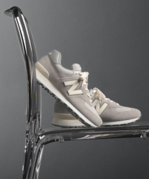 「New Balance」 ローカットスニーカー 27.5cm ライトグレー メンズ_画像7