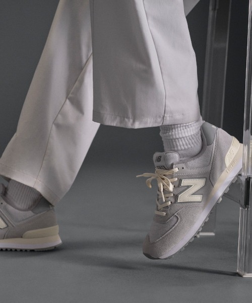 「New Balance」 ローカットスニーカー 27.5cm ライトグレー メンズ_画像8