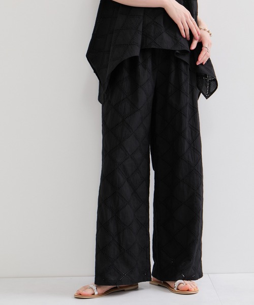 LE CERCLE par rope' パンツ スクエアレースイージーパンツ