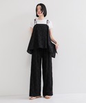 ワイドパンツ パンツ スクエアレースイージーパ...の詳細画像2