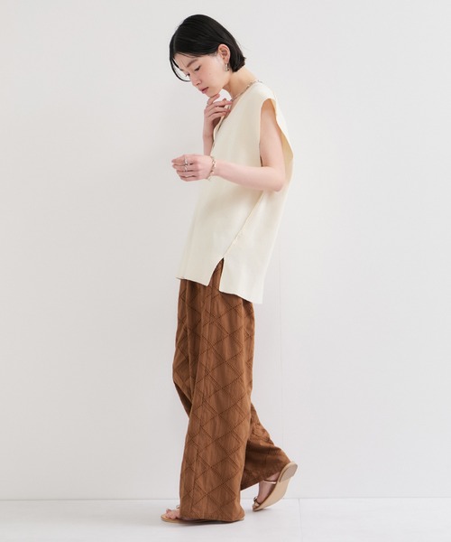 LE CERCLE par rope' パンツ スクエアレースイージーパンツ