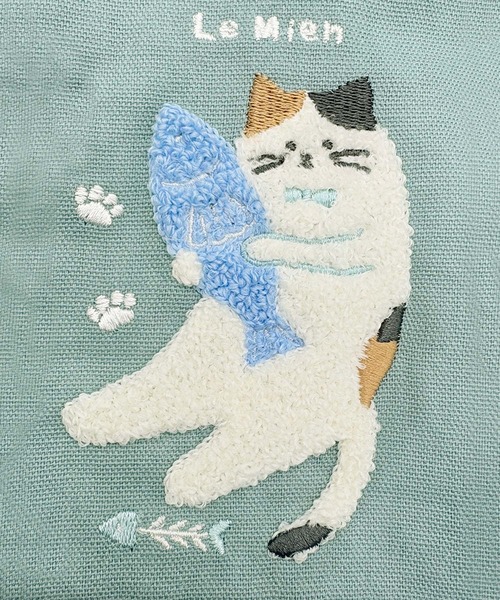 ポーチ ねこねこ 刺繍巾着 小物入れ レディース メンズ : ZOZOTOWN