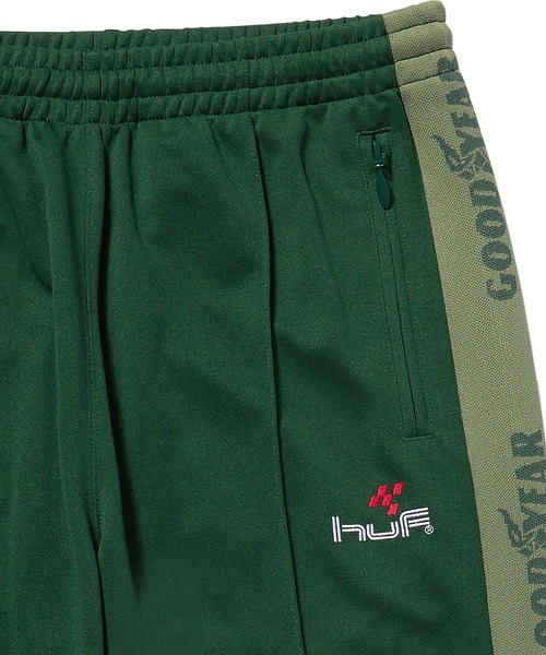「HUF」 ジャージパンツ MEDIUM グリーン系その他 メンズの画像