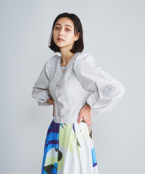 「Diagram」 長袖ブラウス 36 キナリ レディース_画像3