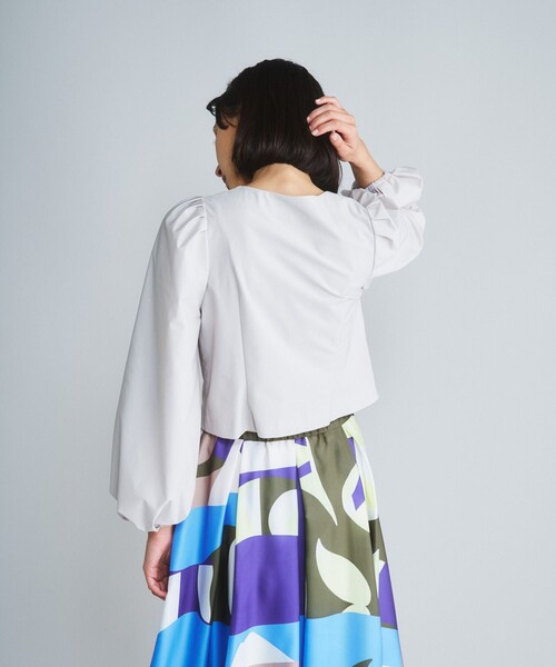 「Diagram」 長袖ブラウス 36 キナリ レディース_画像4