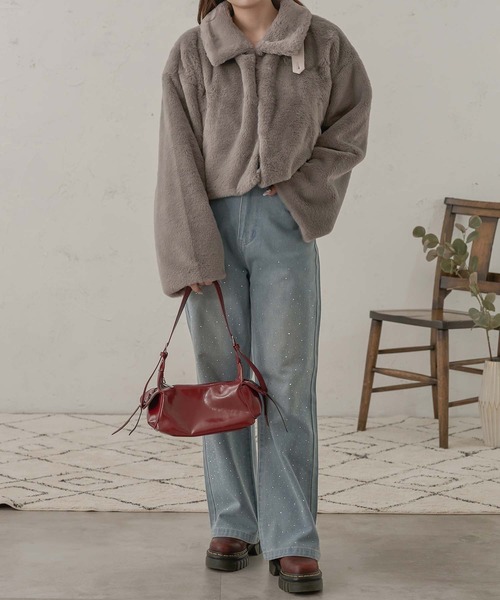 「Ambre Neige」 ジャケット SMALL アイボリー レディース_画像7