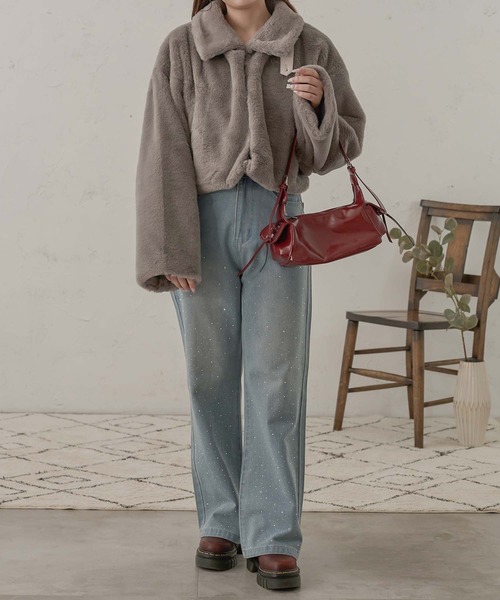 「Ambre Neige」 ジャケット SMALL アイボリー レディース_画像9