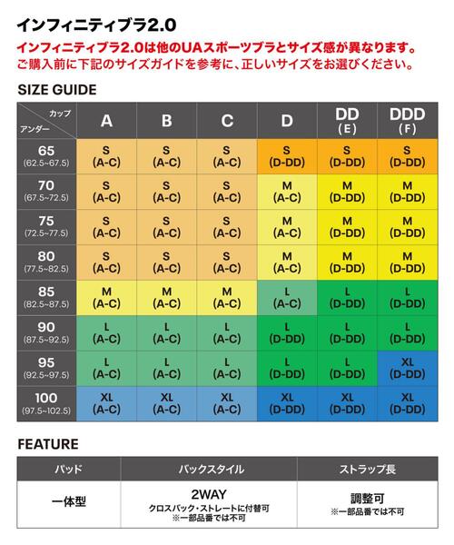 UNDER ARMOUR（アンダーアーマー） スポーツブラ UAインフィニティブラ