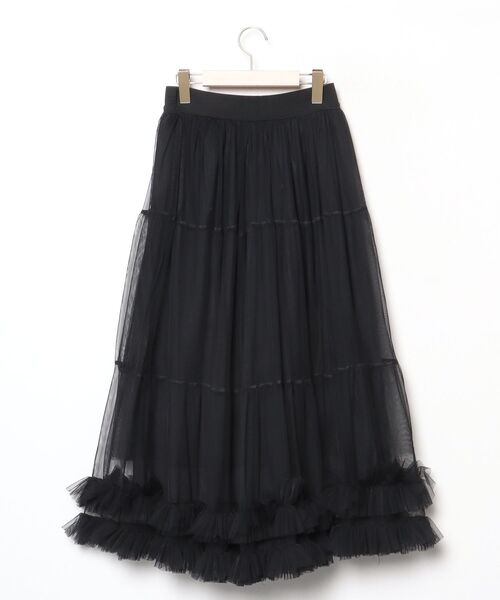 「CORNERS」 フレアスカート M ブラック レディース_画像2