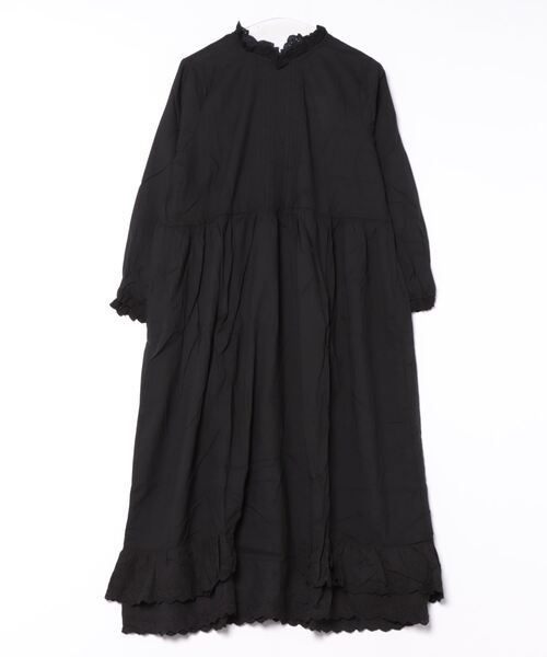 「aimoha」 長袖ワンピース FREE ブラック レディース_画像4