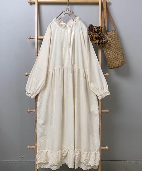 「aimoha」 長袖ワンピース FREE ブラック レディース_画像9