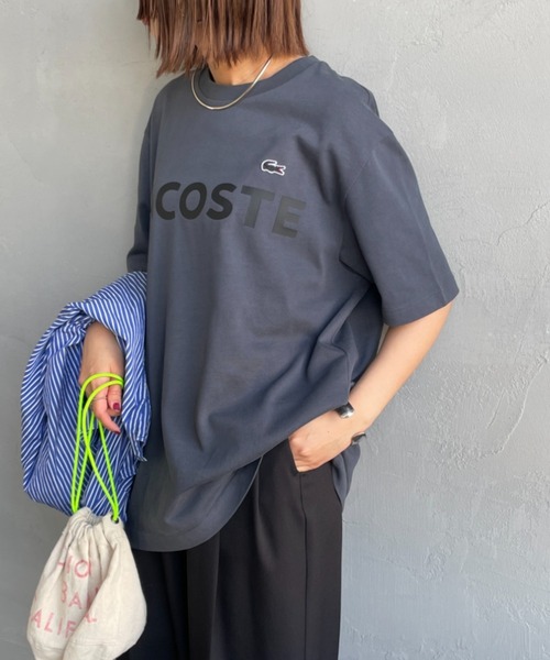 LACOSTE（ラコステ） tシャツ ヘビーウェイト ロゴプリントTシャツ