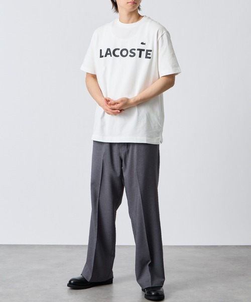 LACOSTE（ラコステ） tシャツ ヘビーウェイト ロゴプリントTシャツ