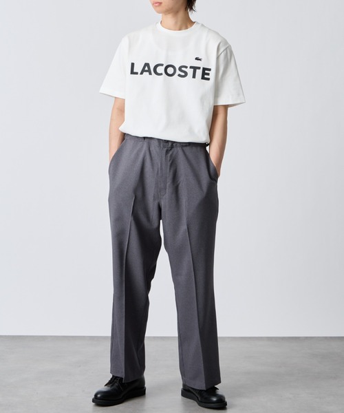 LACOSTE（ラコステ） tシャツ ヘビーウェイト ロゴプリントTシャツ