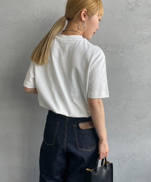 tシャツ 「LACOSTE/ラコステ」 ヘビーウェイト ロゴプリントTシャツ「追加」 レディース メンズの画像