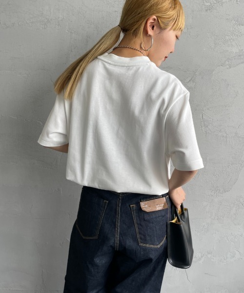 tシャツ 「LACOSTE/ラコステ」 ヘビーウェイト ロゴプリントTシャツ「追加」 レディース メンズの画像