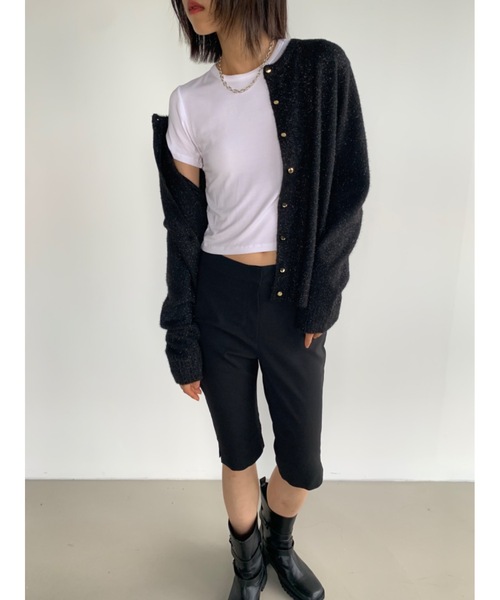 「Didot.showroom」 ニットカーディガン FREE シルバー レディース_画像5