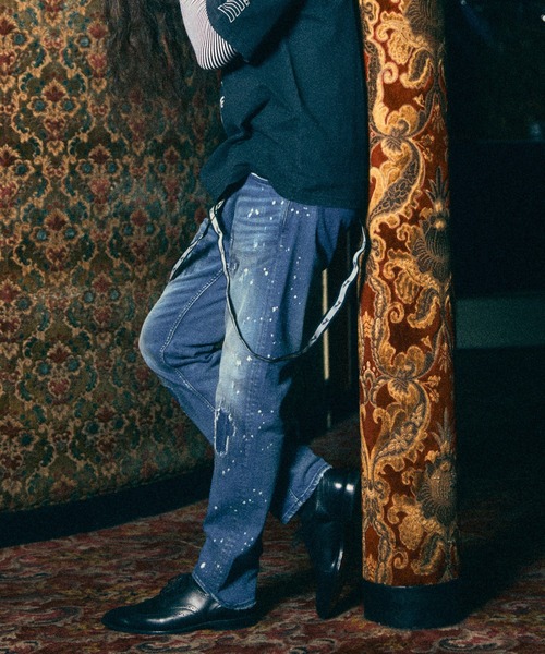 「RE: Number (N)ine」 デニムパンツ 4 インディゴブルー メンズ_画像3