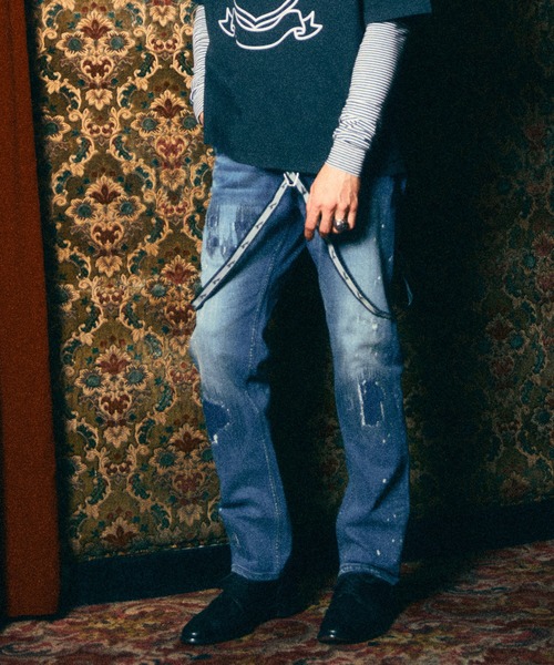 「RE: Number (N)ine」 デニムパンツ 4 インディゴブルー メンズ_画像7