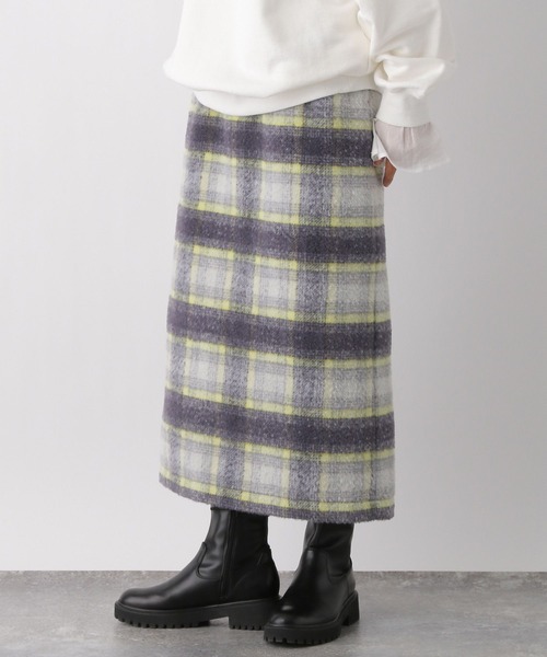 「LEPSIM」 タイトスカート FREE グレー レディース_画像3