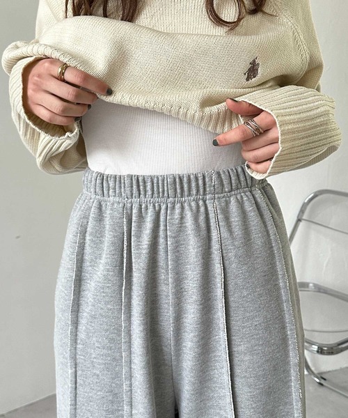 「GeeRA」 スウェットパンツ X-LARGE 杢グレー レディース_画像2