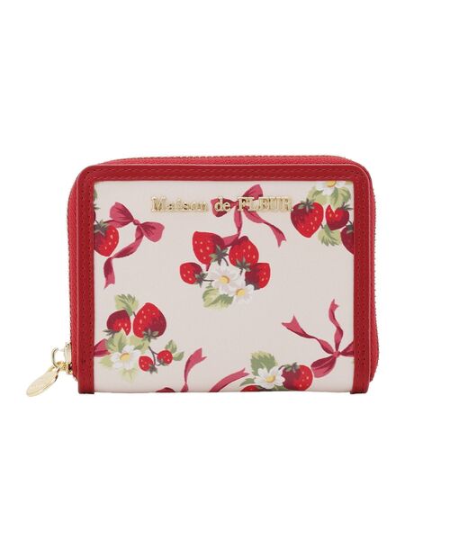 Maison de FLEUR 財布いちご柄 Maison de FLEUR（メゾンドフルール） 財布 いちご柄フラグメント