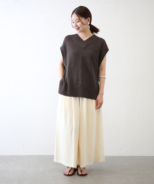 「IENA」 パンツ 38 ホワイト レディースの画像