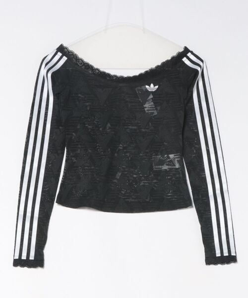 adidas ディダス W LACE BARDOT LS ロングスリーブ adidas（アディダス） tシャツ W LACE BARDOT LS ロングスリーブ