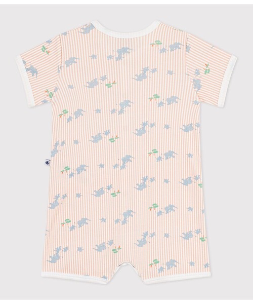 PETIT BATEAU(プチバトー) ベビー服 ロンパース ゾウプリント PETIT BATEAU(プチバトー) ベビー服 ロンパース ゾウプリント