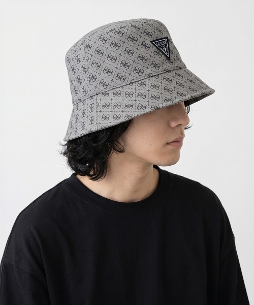 GUESS（ゲス） 帽子 ハット ロゴ バケットハット レディース メンズ