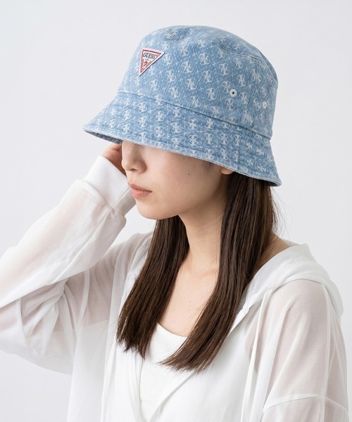 GUESS（ゲス） 帽子 ハット レディース ロゴ バケットハット