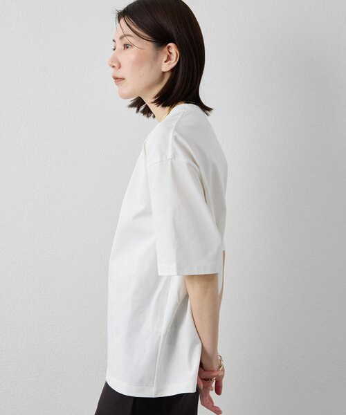 tシャツ 「Drawing Numbers」ハイツイストプレーンTシャツ レディースの画像