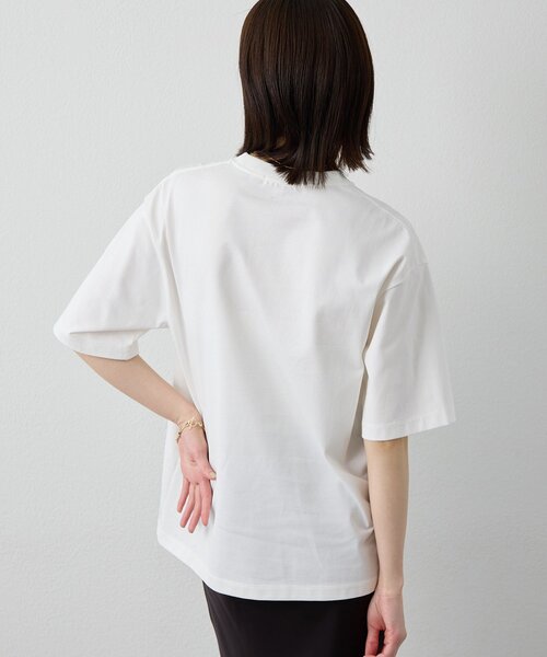tシャツ 「Drawing Numbers」ハイツイストプレーンTシャツ レディースの画像